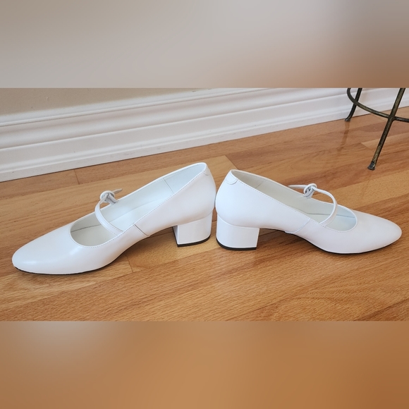 Mango White Heeled Shoes - Picture 8 of 10